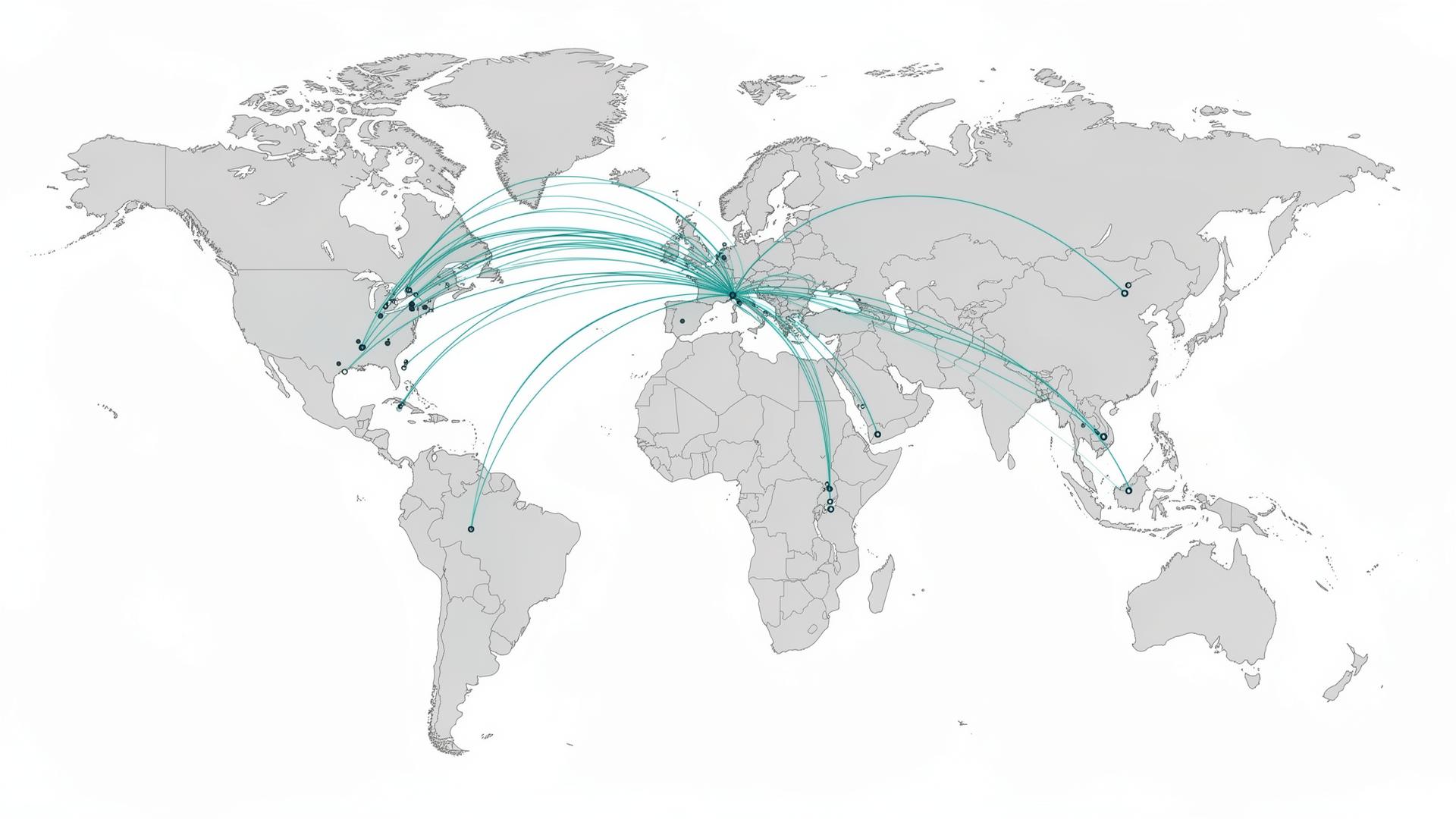 Strategische Weltkarte – globale Diversifikation
